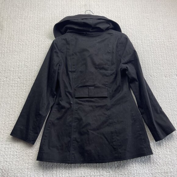 Soia & Kyo Black Double-Breasted Coat Raincoat Jacket - Picture 11 of 15